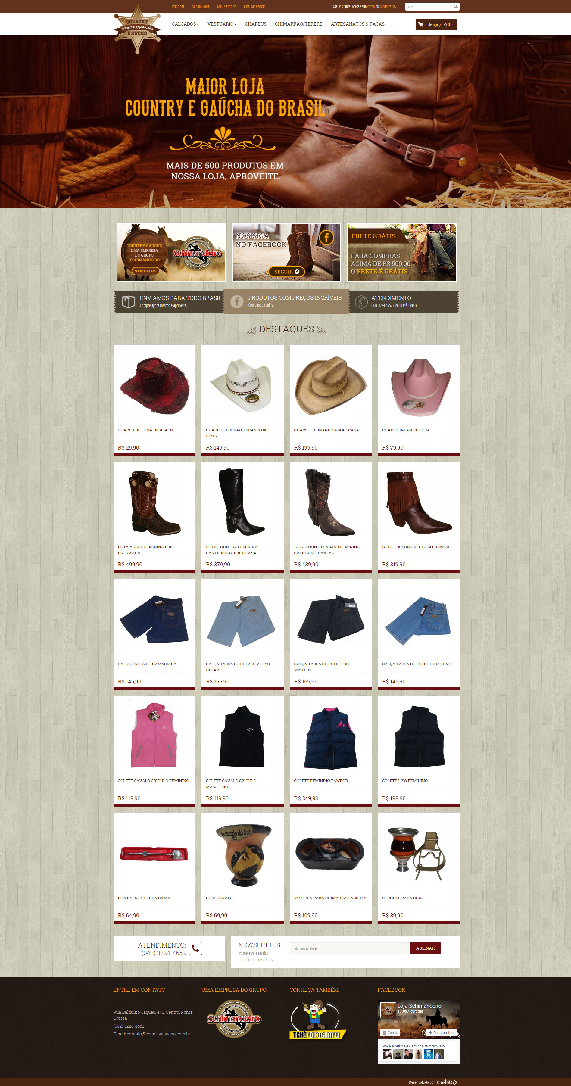 Loja Country Gaúcho Confira mais detalhes sobre esse projeto